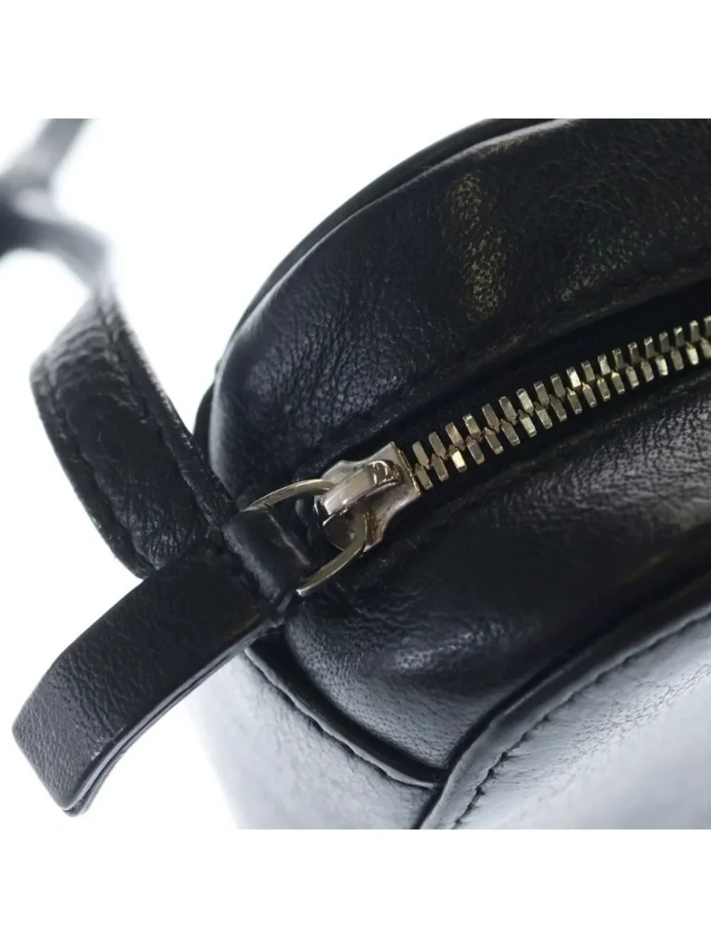 Balenciaga Everyday Leather Camera Shoulder Bag Black